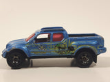 2017 Matchbox Hazardous Materials Team Badlander Truck Metalflake Blue Die Cast Toy Car Vehicle