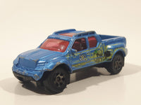 2017 Matchbox Hazardous Materials Team Badlander Truck Metalflake Blue Die Cast Toy Car Vehicle