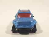 2017 Matchbox Hazardous Materials Team Badlander Truck Metalflake Blue Die Cast Toy Car Vehicle