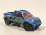 2017 Matchbox Hazardous Materials Team Badlander Truck Metalflake Blue Die Cast Toy Car Vehicle