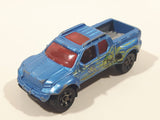 2017 Matchbox Hazardous Materials Team Badlander Truck Metalflake Blue Die Cast Toy Car Vehicle