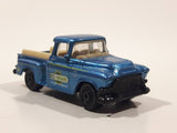 2011 Matchbox Farm Rigs 1957 GMC Stepside Truck Metalflake Blue Die Cast Toy Car Vehicle