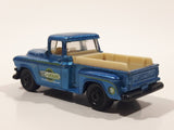 2011 Matchbox Farm Rigs 1957 GMC Stepside Truck Metalflake Blue Die Cast Toy Car Vehicle