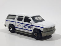 2016 Matchbox Police Rescue 2000 Chevrolet Suburban NYPD White Die Cast Toy Car Emergency Rescue Vehicle