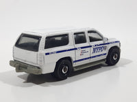 2016 Matchbox Police Rescue 2000 Chevrolet Suburban NYPD White Die Cast Toy Car Emergency Rescue Vehicle