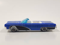 2001 Hot Wheels Hippie Mobiles '64 Lincoln Continental Convertible Metalflake Blue Die Cast Toy Car Vehicle