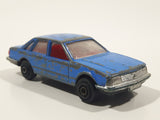 Rare Vintage PlayArt Opel Senator Sedan Blue Die Cast Toy Car Vehicle Made in Hong Kong