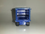 1995 Matchbox Super Rigs Action System Articulated Trailer Dark Blue Die Cast Toy Car Vehicle