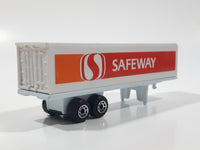 1997 Matchbox Highway Cruisers Safeway Articulated Trailer White Die Cast Toy Car Vehicle