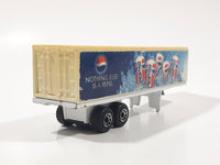 1995 Matchbox Super Rigs Pepsi and Diet Pepsi Articulated Trailer "Nothing Else Is A Pepsi" White Die Cast Toy Car Vehicle