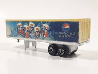 1995 Matchbox Super Rigs Pepsi and Diet Pepsi Articulated Trailer "Nothing Else Is A Pepsi" White Die Cast Toy Car Vehicle