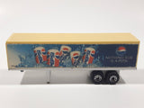 1995 Matchbox Super Rigs Pepsi and Diet Pepsi Articulated Trailer "Nothing Else Is A Pepsi" White Die Cast Toy Car Vehicle