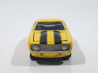 2001 Johnny Lightning Popular Hot Rodding 1969 Chevrolet Camaro Yellow with Black Stripes Die Cast Toy Car Vehicle with Opening Hood