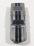 Greenlight Hollywood Gone In Sixty Seconds Movie Film '67 Ford Mustang Eleanor Metallic Grey Silver with Black Stripes Die Cast Toy Car Vehicle with Opening Hood