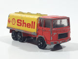 Vintage Majorette Saviem Shell Tanker Truck Red and Yellow 1:100 Scale Die Cast Toy Car Vehicle