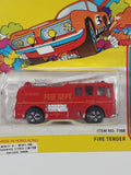 Vintage PlayArt Fast Wheel No. 7168 Fire Tender Fire Truck Red Die Cast Toy Car Vehicle New in Package