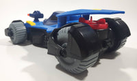 2015 Mattel Fisher Price Imaginext DC Comics  Super Friends Batman Batmobile 9 1/2" Long Black Plastic Toy Car Vehicle