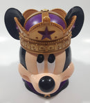 Vintage 1980s Ringling Bros. Barnum & Bailey Disney Mickey Mouse Royal Crown King 5 1/4" Tall Plastic Hinged Lid Mug Cup