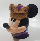 Vintage 1980s Ringling Bros. Barnum & Bailey Disney Mickey Mouse Royal Crown King 5 1/4" Tall Plastic Hinged Lid Mug Cup