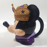 Vintage 1980s Ringling Bros. Barnum & Bailey Disney Mickey Mouse Royal Crown King 5 1/4" Tall Plastic Hinged Lid Mug Cup