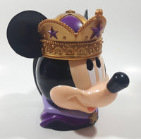 Vintage 1980s Ringling Bros. Barnum & Bailey Disney Mickey Mouse Royal Crown King 5 1/4" Tall Plastic Hinged Lid Mug Cup