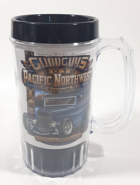 2018 Punch USA Goodguys Pacific Northwest National Car Show Puyallup Washington Plastic 6 1/2" Tall Beer Thermal Mug Cup