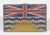 British Columbia, Canada Flag Themed Enamel Metal Lapel Pin Souvenir Travel Collectible