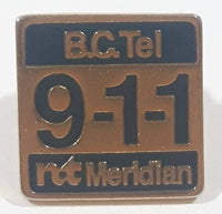 B.C. Tel 9-1-1 nt Northern Telecom Meridian Enamel Metal Pin