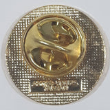 Town Of Sydney Mines Incorporated 1989 Train Locomotive Themed Round Enamel Metal Lapel Pin