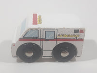 Ambulance White Wood Toy Vehicle