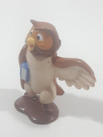 Disney Winnie The Pooh Owl Holding a Book 2 1/2" Tall Toy Figure