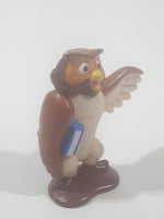 Disney Winnie The Pooh Owl Holding a Book 2 1/2" Tall Toy Figure