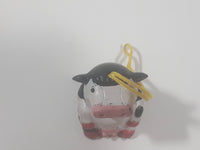 Disney Danglers Winnie The Pooh Dressed in a Cow Costume 2 1/4" Tall Toy Figure
