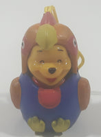 Disney Danglers Winnie The Pooh Dressed in a Blue Rooster Chicken Costume 2 1/4" Tall Toy Figure