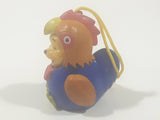 Disney Danglers Winnie The Pooh Dressed in a Blue Rooster Chicken Costume 2 1/4" Tall Toy Figure