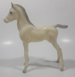 White Plastic Horse Toy Figure 6 3/4" Tall