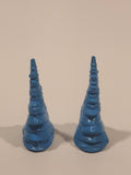 Disney Frozen Blue Trees 1 3/4" Tall Toy Accessory Set of 2