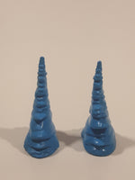 Disney Frozen Blue Trees 1 3/4" Tall Toy Accessory Set of 2
