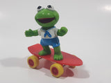 Vintage HA! The Muppets 1986 Baby Kermit The Frog Skateboarding Figurine McDonald's Happy Meal Toy