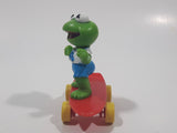 Vintage HA! The Muppets 1986 Baby Kermit The Frog Skateboarding Figurine McDonald's Happy Meal Toy