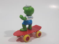 Vintage HA! The Muppets 1986 Baby Kermit The Frog Skateboarding Figurine McDonald's Happy Meal Toy