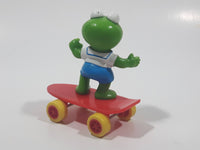 Vintage HA! The Muppets 1986 Baby Kermit The Frog Skateboarding Figurine McDonald's Happy Meal Toy