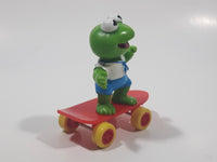 Vintage HA! The Muppets 1986 Baby Kermit The Frog Skateboarding Figurine McDonald's Happy Meal Toy