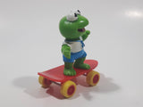 Vintage HA! The Muppets 1986 Baby Kermit The Frog Skateboarding Figurine McDonald's Happy Meal Toy