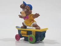 1991 McDonald's Hanna Barbera Yogi Bear Boo Boo Bear Cartoon Character on Skateboard Rev-Up and Go Toy Figure