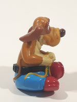 1992 Goldcrest Animations Disney Rock A Doodle Patou Dog Character 2 1/4" Tall Toy Figure