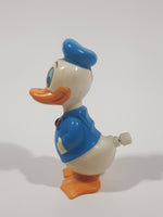 Tomy Walt Disney Productions Donald Duck Wobbling Shaking Wind Up Plastic Toy Figure