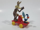 1989 McDonald's Warner Bros. Looney Tunes Wile E. Coyote & Roadrunner Train Handcar Toy Railroad Vehicle