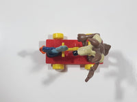 1989 McDonald's Warner Bros. Looney Tunes Wile E. Coyote & Roadrunner Train Handcar Toy Railroad Vehicle