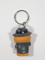 Star Awards Paws Garfield Police Detective 1 3/4" Tall Toy Figure Hard Rubber Key Chain